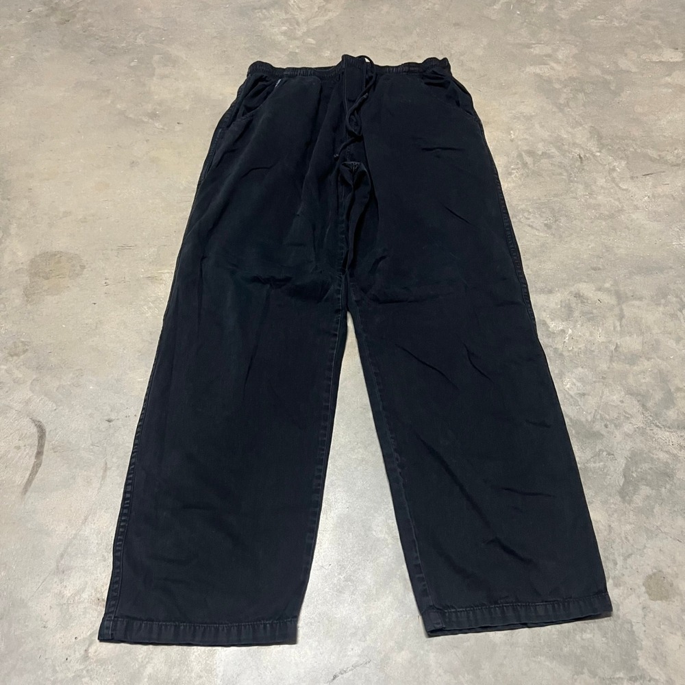 Crazy Shirts Hawaii Original Mens XL Black Drawstring Wide Leg Pants